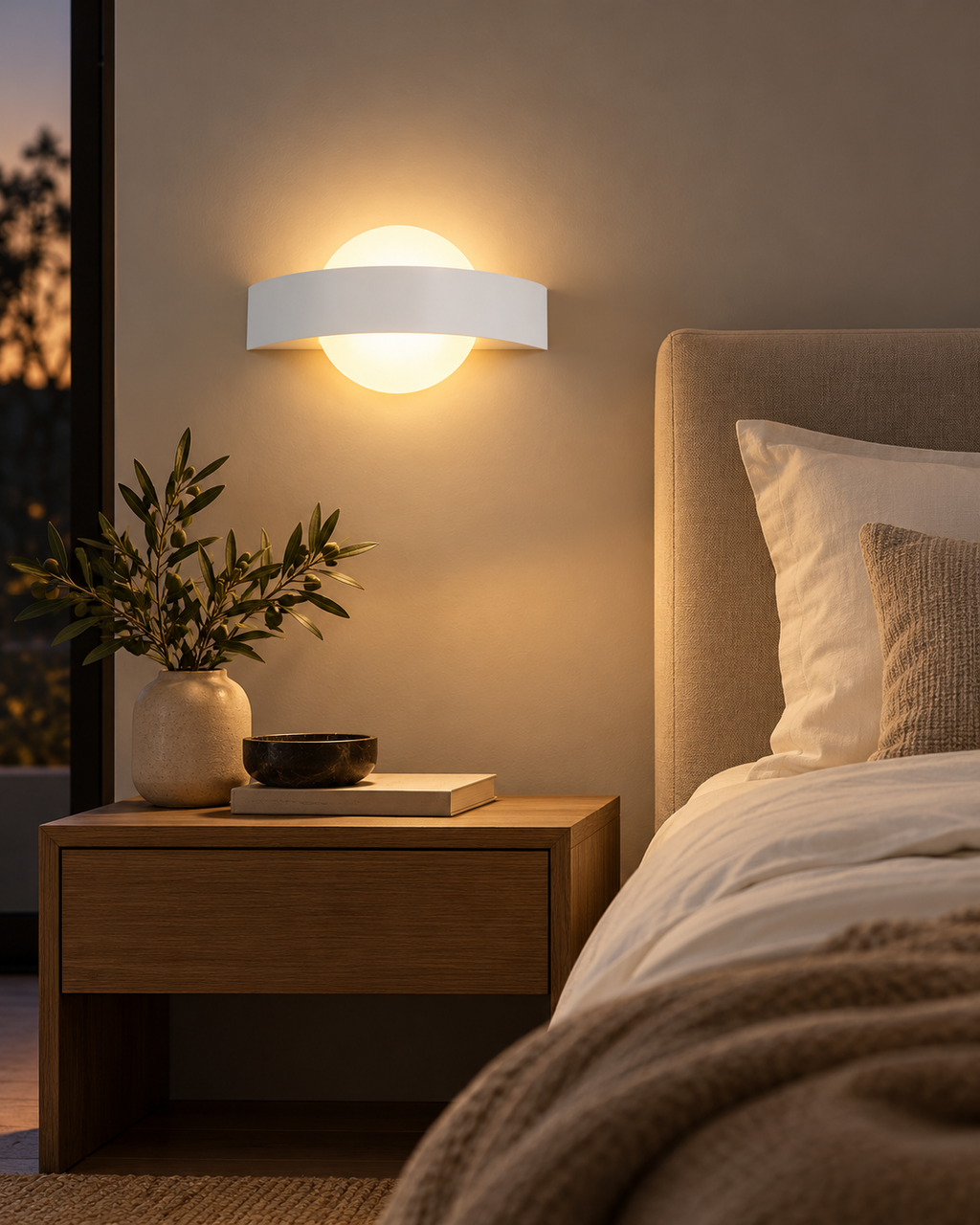 Applique murale demi-lune LED, photo 2