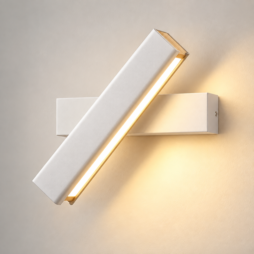 Applique liseuse orientable LED noire, détail
